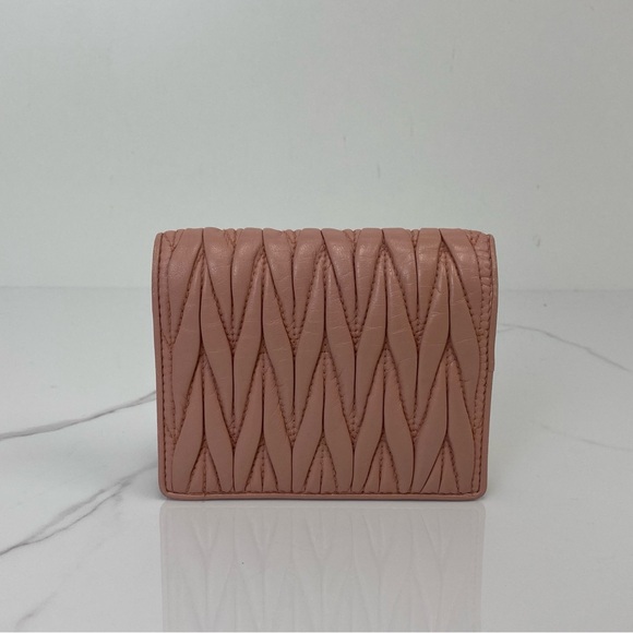 MIU MIU Small Matelasse Nappa Leather Wallet - Picture 3 of 6